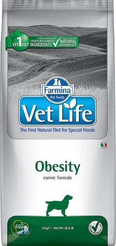 Сухой корм Farmina Vet Life Dog Obesity при ожирении у собак