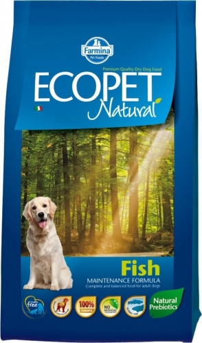 Сухой корм Farmina Ecopet Natural Fish для взрослых собак с рыбой