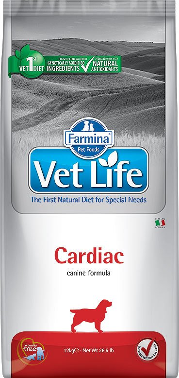 Сухой корм Farmina Vet Life Dog Cardiac при хронической сердечной недостаточности у собак