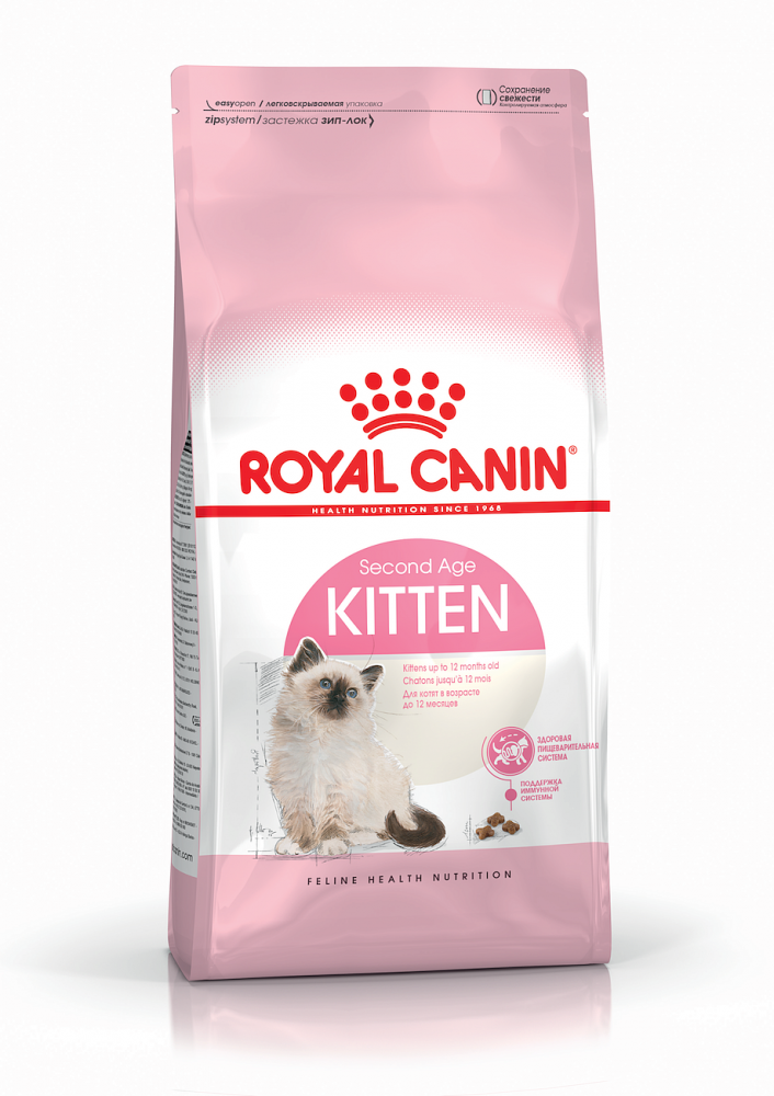 Сухой корм Royal Canin Kitten период второй фазы роста сбалансированный для котят