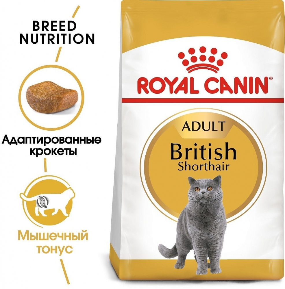 Сухой корм Royal Canin British Shorthair Adult сбалансированный для британских короткошерстных кошек