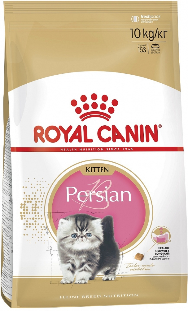 Сухой корм Royal Canin Persian Kitten сбалансированный для персидских котят
Рекомендуемый суточный рацион (в граммах)
