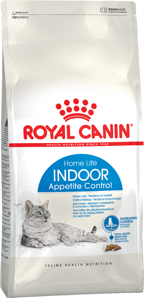 Сухой корм Royal Canin Indoor Appetite Control сбалансированный для взрослых кошек, живущих в помещении
Рекомендуемый суточный рацион (в граммах)
