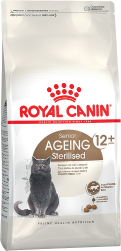 Сухой корм Royal Canin Ageing Sterilised 12+ сбалансированный для стареющих кошек от 12 лет
Рекомендуемый суточный рацион (в граммах)
