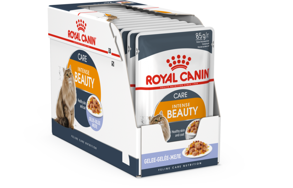 Паучи Royal Canin Intense Beauty в желе для кошек
Рекомендуемый суточный рацион
