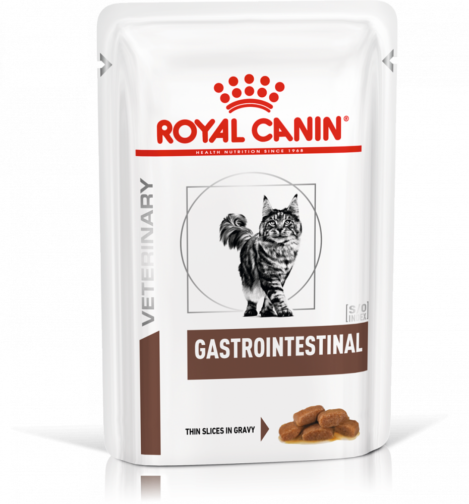 Паучи Royal Canin Gastro Intestinal для кошек при нарушениях пищеварения
Рекомендуемый суточный рацион
