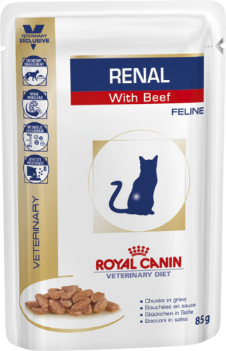 Паучи Royal Canin Renal для кошек при хронической почечной недостаточности 85 г