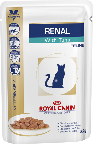 Паучи Royal Canin Renal для кошек при хронической почечной недостаточности 85 г