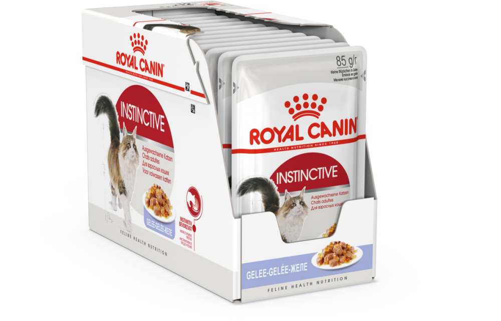 Паучи Royal Canin Instinctive в желе для кошек