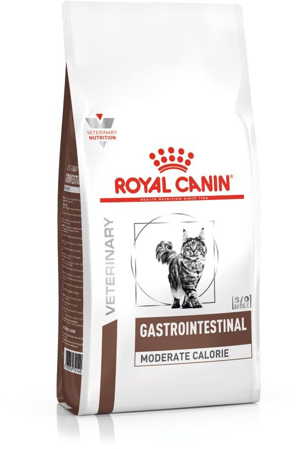 Сухой корм Royal Canin Gastro Intestinal Moderate Calorie GIM35 с умеренным содержанием калорий при нарушениях пищеварения для кошек
Рекомендуемый суточный рацион
