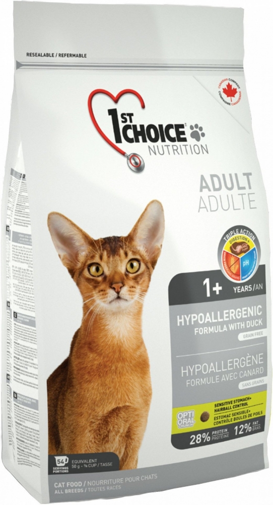 Сухой корм 1st Choice Adult Hypoallergenic гипоаллергенный для кошек