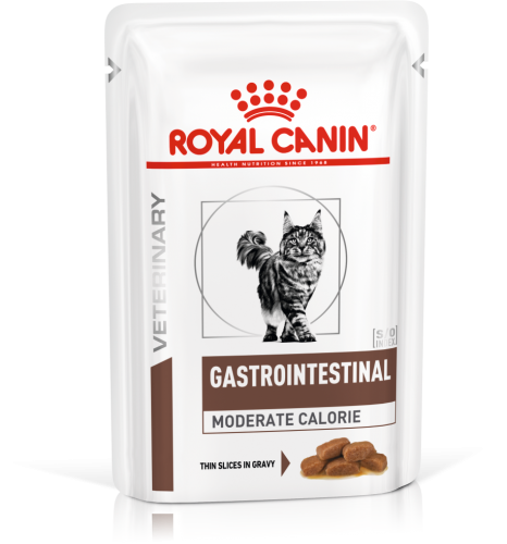 Паучи Royal Canin Gastro Intestinal Moderate Calorie для кошек при нарушениях пищеварения