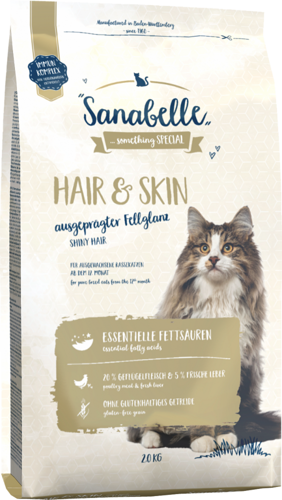 Сухой корм Sanabelle Hair&Skin для выставочных кошек