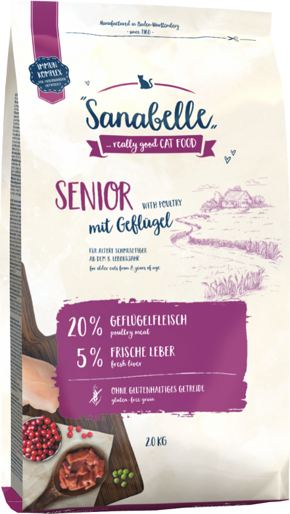 Сухой корм Sanabelle Senior для пожилых кошек и котов