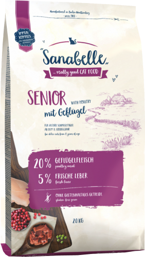 Сухой корм Sanabelle Senior для пожилых кошек и котов