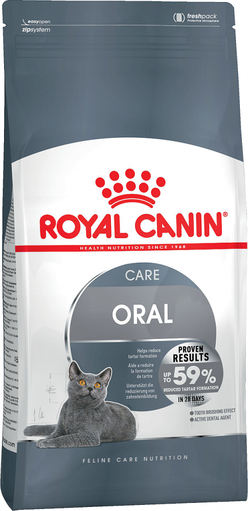 Сухой корм Royal Canin Oral Care для профилактики образования зубного налета и зубного камня у кошек