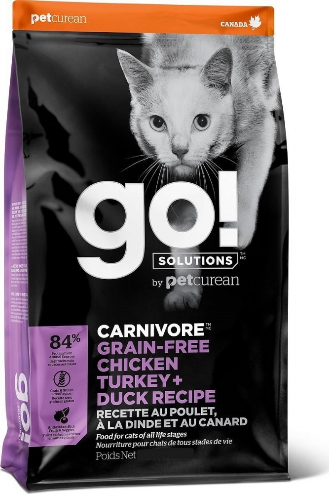 Сухой корм GO! Natural Holistic Solutions Carnivore беззерновой для котят и кошек