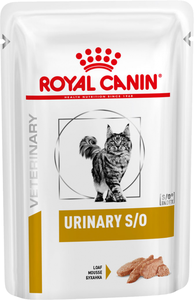 Паучи Royal Canin Urinary S/O паштет при профилактике МКБ для кошек