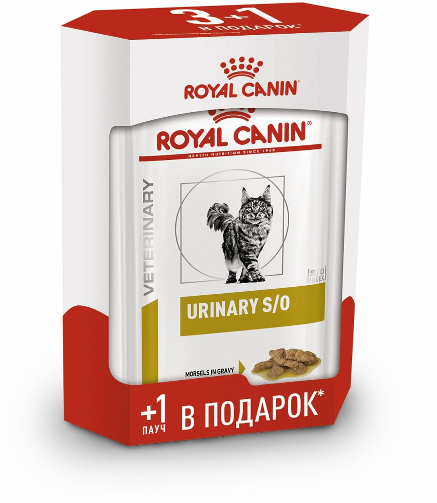 Паучи Royal Canin Urinary S/O паштет при профилактике МКБ для кошек