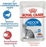 Паучи Royal Canin Indoor Sterilised в желе для стерилизованных кошек, живущих в помещении