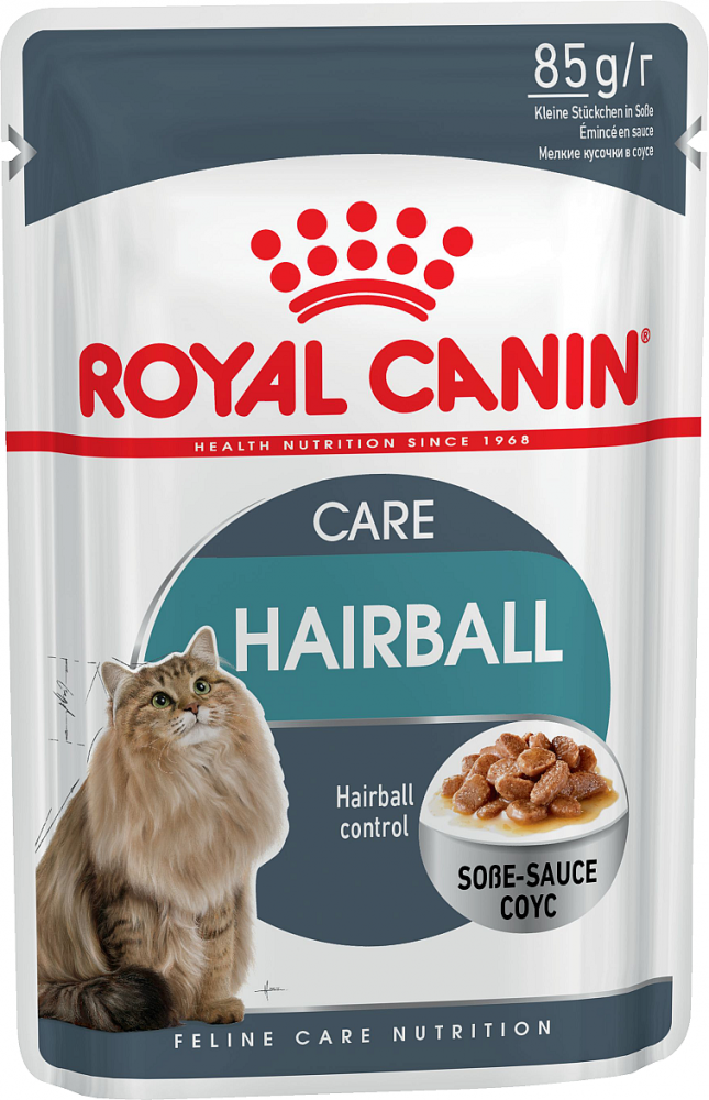 Паучи Royal Canin Hairball Care для профилактики образования волосяных комочков у кошек