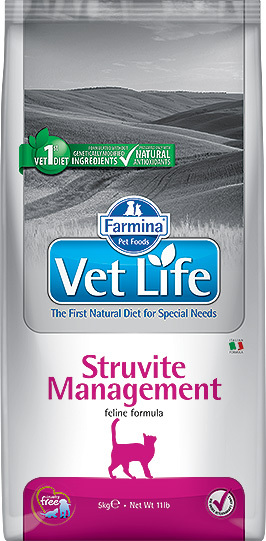 Сухой корм Farmina Vet Life Cat Struvite Management для профилактики МКБ у кошек