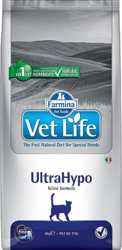 Сухой корм Farmina Vet Life Cat UltraHypo для кошек при неблагоприятных реакциях на пищу