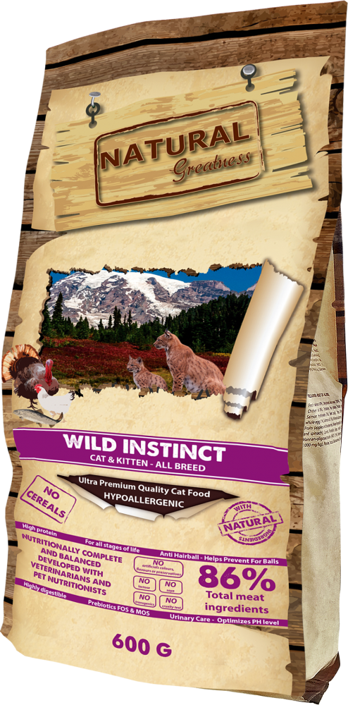 Сухой корм Natural Greatness Wild Instinct для кошек