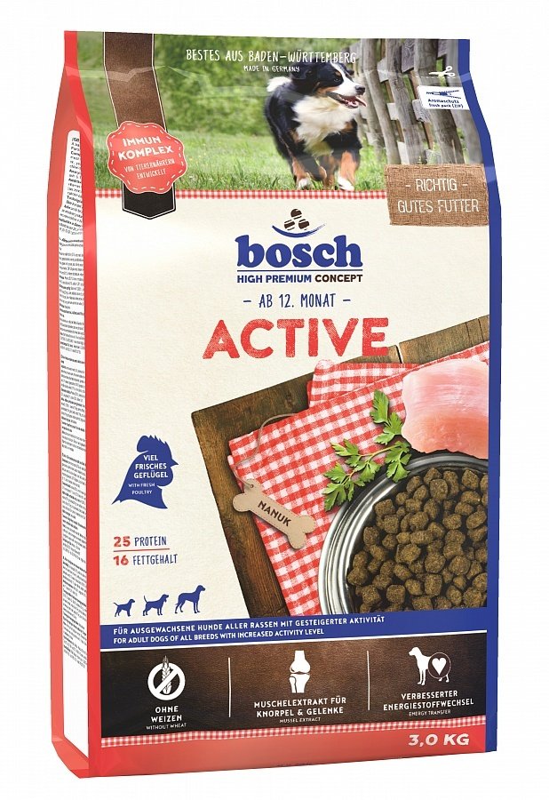 Сухой корм Bosch Active для активных собак