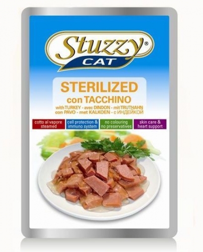 Паучи Stuzzy Cat Sterilized для стерилизованных кошек и кастрированных котов