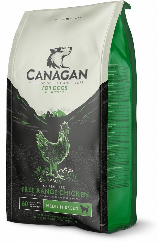 Сухой корм Canagan Gf Free-Run Chicken для собак средних пород