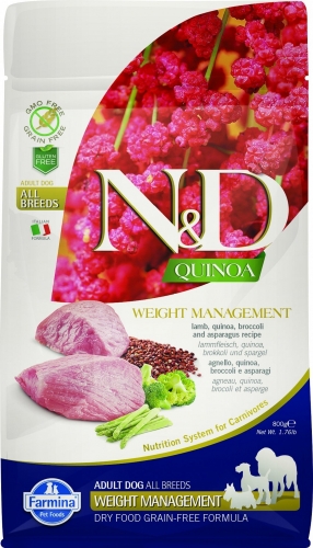 Сухой корм Farmina N&D Dog Grain Free Quinoa Weight Management Lamb для собак