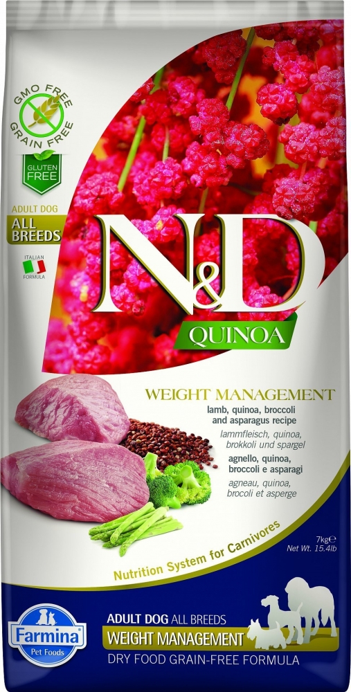 Сухой корм Farmina N&D Dog Grain Free Quinoa Weight Management Lamb для собак