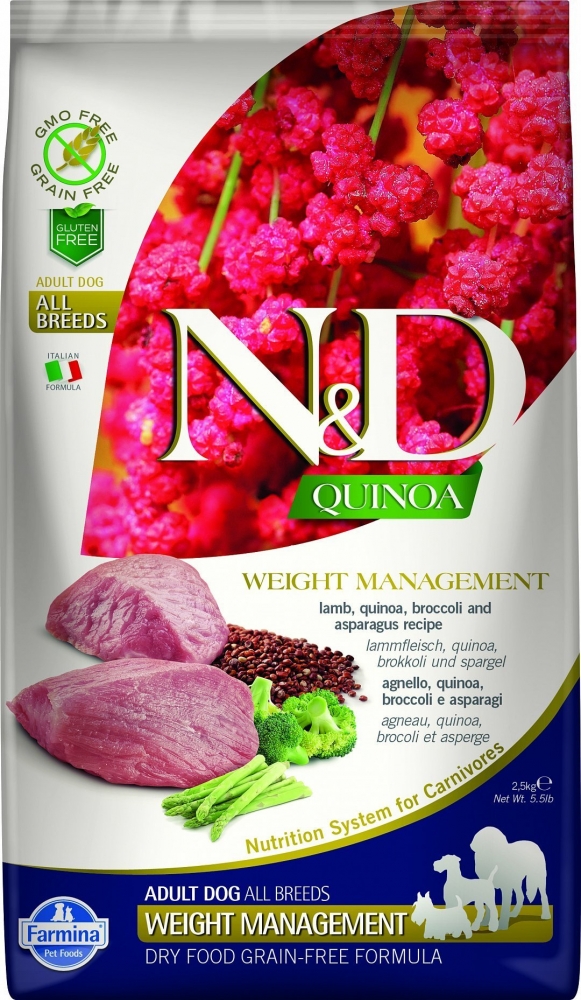 Сухой корм Farmina N&D Dog Grain Free Quinoa Weight Management Lamb для собак