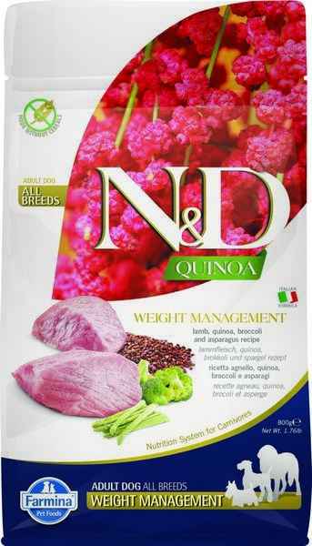 Сухой корм Farmina N&D Dog Grain Free Quinoa Weight Management Lamb для собак