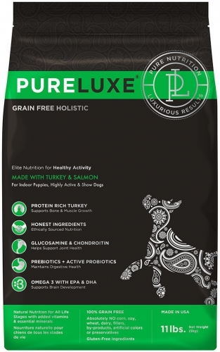Сухой корм PureLuxe Элитное Питание для щенков и активных собак