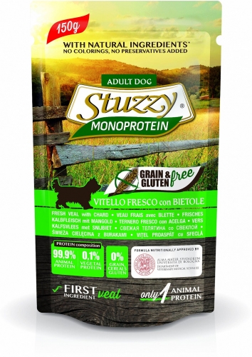 Паучи Stuzzy Monoprotein для собак