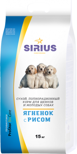 Сухой корм Sirius Prostor Bio Care для щенков