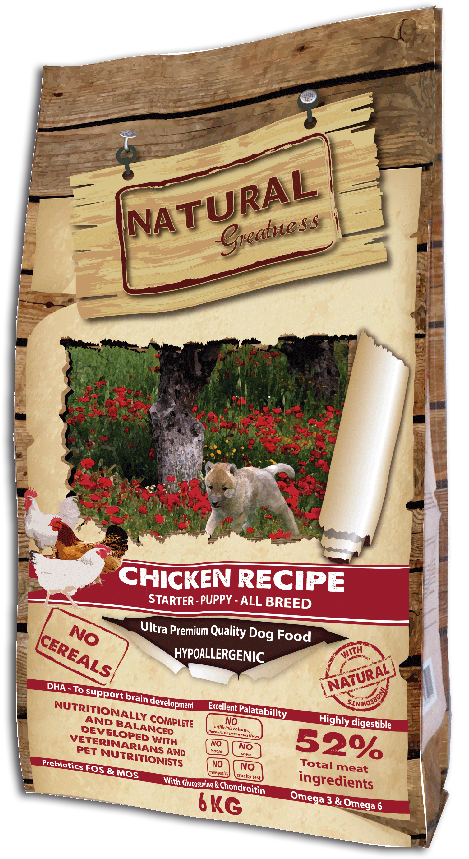 Сухой корм Natural Greatness Chicken Recipe Starter Puppy для щенков