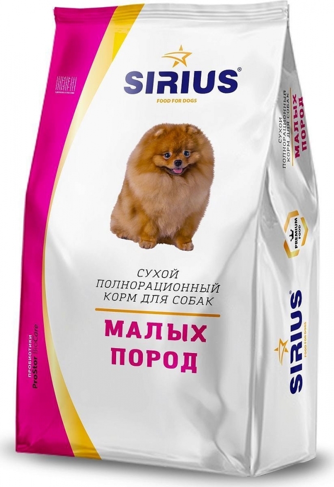 Сухой корм Sirius Prostor Bio Care для мелких пород собак