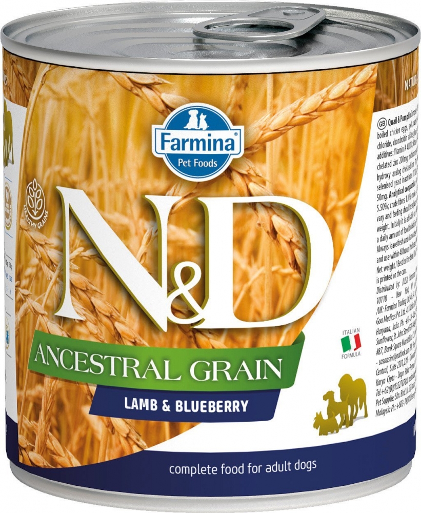 Консервы Farmina N&D Dog Ancestral Grain низкозерновой для собак