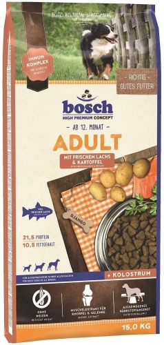 Сухой корм Bosch Adult Salmon&Potato с лососем и картофелем для взрослых собак